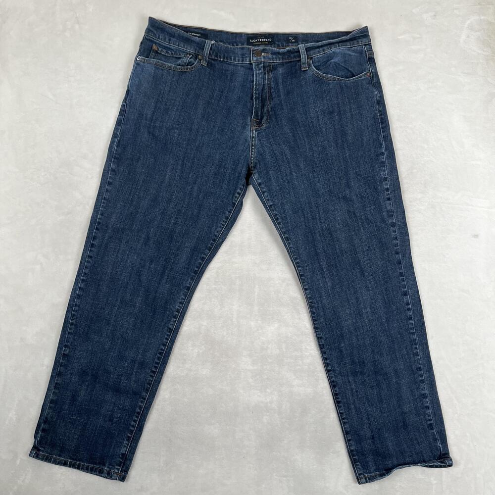 Lucky Brand 221 Straight Jeans Mens 40x30 Blue Straight Denim Medium Wash Pants